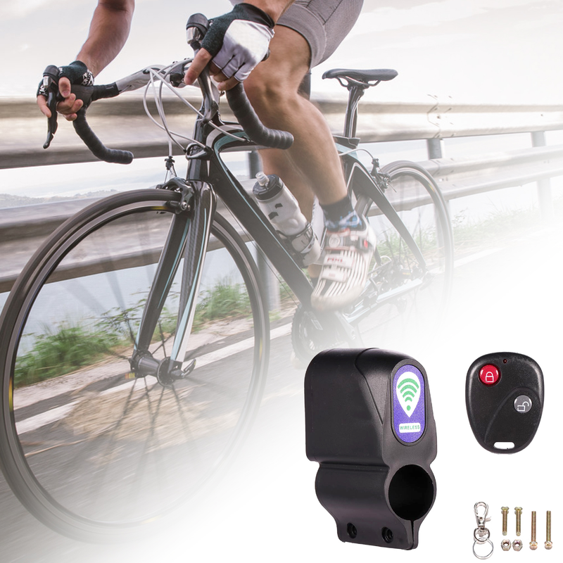 Alarmă de bicicletă Youshi, blocare wireless antifurt, telecomandă ABS, alarmă vibratoare pentru biciclete MTB, șosea_voghion.com