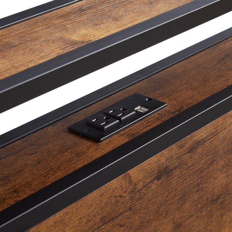 Telaio facile senza letto con dimensioni sotto una piattaforma di stoccaggio con molle USB tavola di legno in metallo necessaria letto e pediera box doppio RIVESTIMENTO_voghion.com