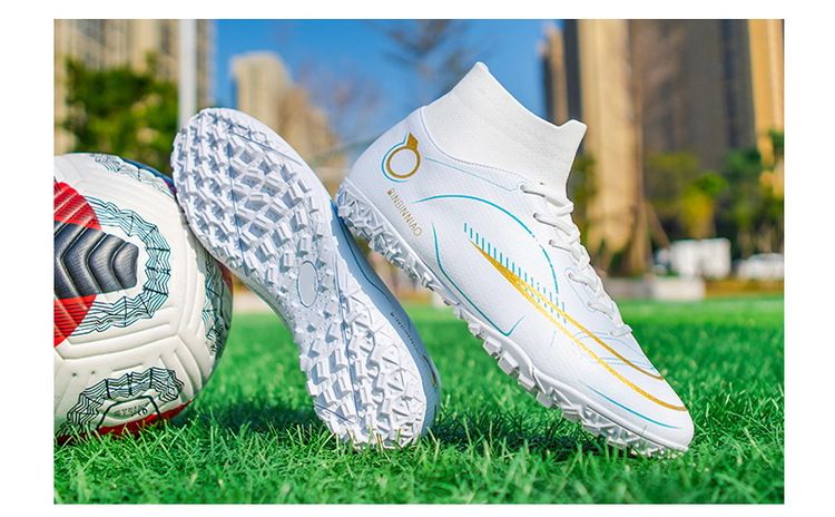 23 grenzüberschreitende Fußballschuhe für männliche und weibliche Studenten, gebrochene Nägel, TF, lange Nägel für Erwachsene, Kunstrasen-Low-Top-Trainingsschuhe für Kinder_voghion.com