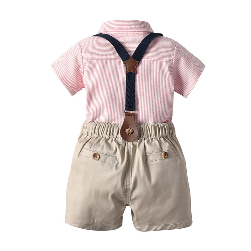 Kinderkleidung Kinderkleidung Sommer neue Jungen Hemd Gentleman Anzug Overall Kindertag Performance Kleidung Jungen ein Jahr alt Kleid_voghion.com