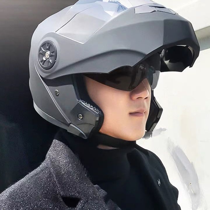 Motosiklet Harley Erkekler ve Kadınlar Cruiser Kask Ghost Rider Kişilik Tüm Mevsimler Bluetooth Uyumlu_voghion.com