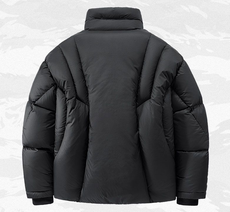 Men's Functional Style Jacket Thicken White Duck Fluffy Coat Cold Resistant Warm Down Overcoat For Male_voghion.com