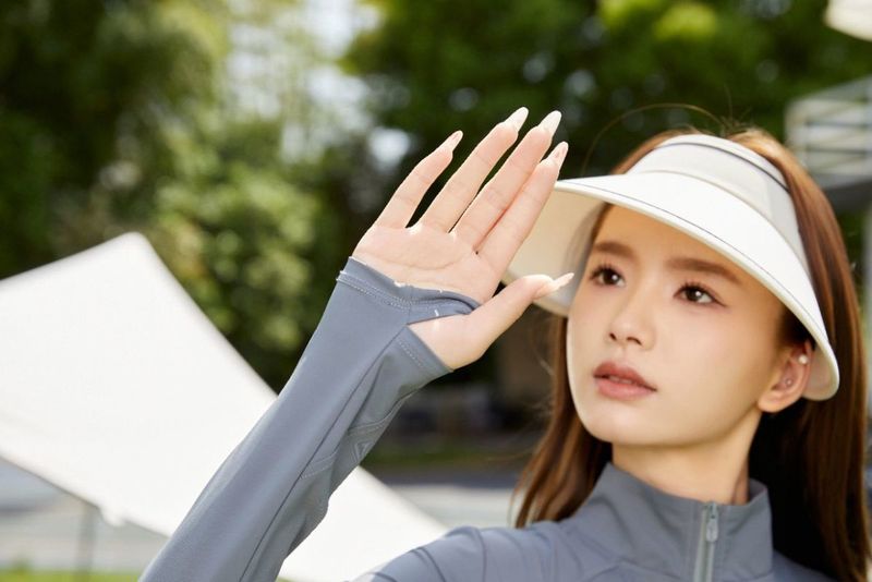 Slim Fit For Women 2024 New Style Summer Stand Collar Ice Silk Breathable Thin UV Yoga Sun Protection Shirt_voghion.com
