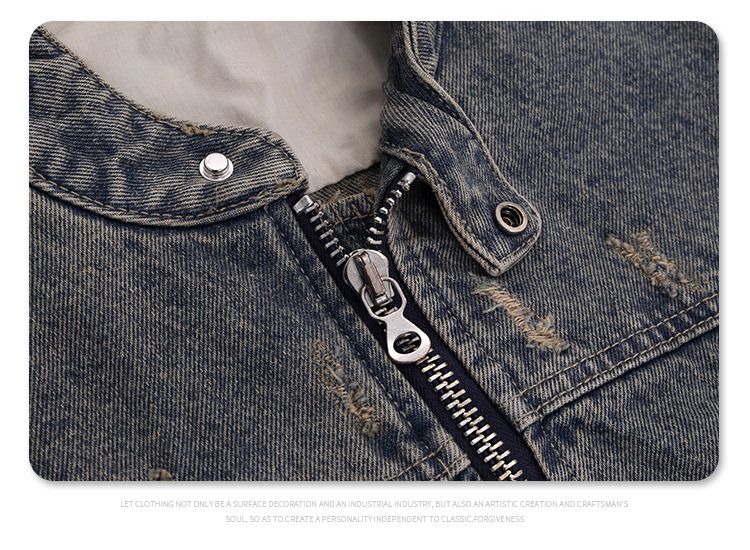 Männerkleeder Hierscht a Wanter 2024 Nei Produkter Schwéier Wäsch Al Beschiedegt Reißverschluss Casual Retro Jeansjacket Moud Männer_voghion.com