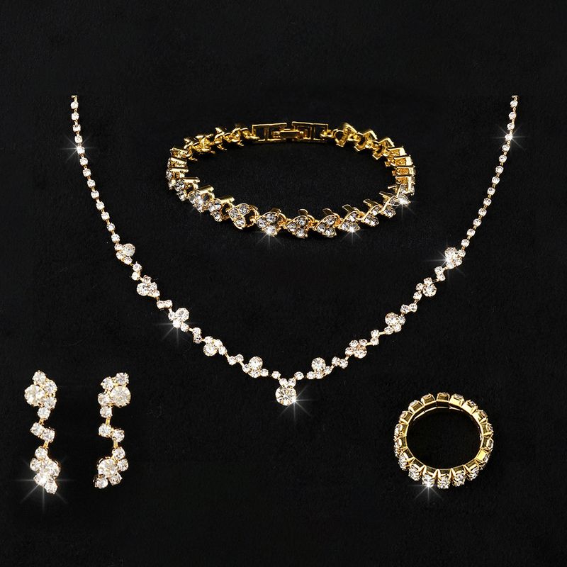 Borse da sera da donna, borsa da pranzo, bracciale, semplice catena con artigli, orecchini a bottone alla moda, bracciale, anello, collana, set per donna_voghion.com