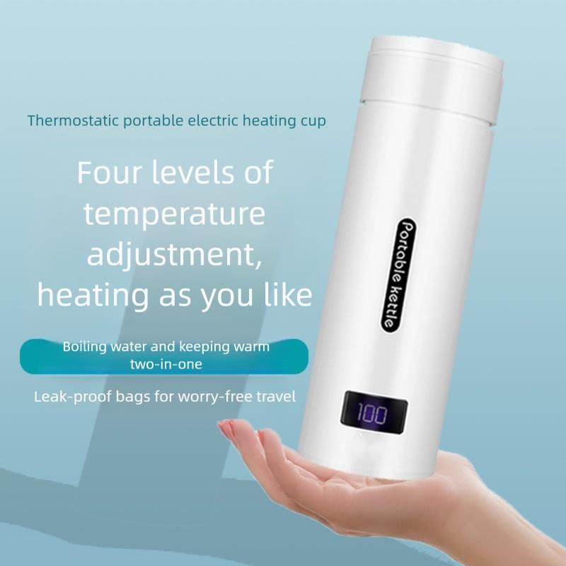 Portable Travel Electric Kettle, Small Mini Fast Boil Water Boiler For Dormitory Student Home Hotel Use_voghion.com