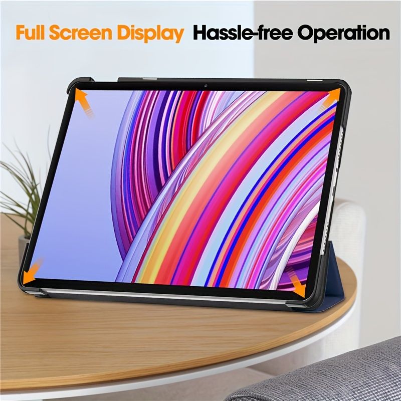 Hard-shell Three-fold Shell Bracket, Automatic Sleep/wake-up Function, Strong Magnetic Adsorption F, Redmi Pad Pro 12.1 Inches_voghion.com