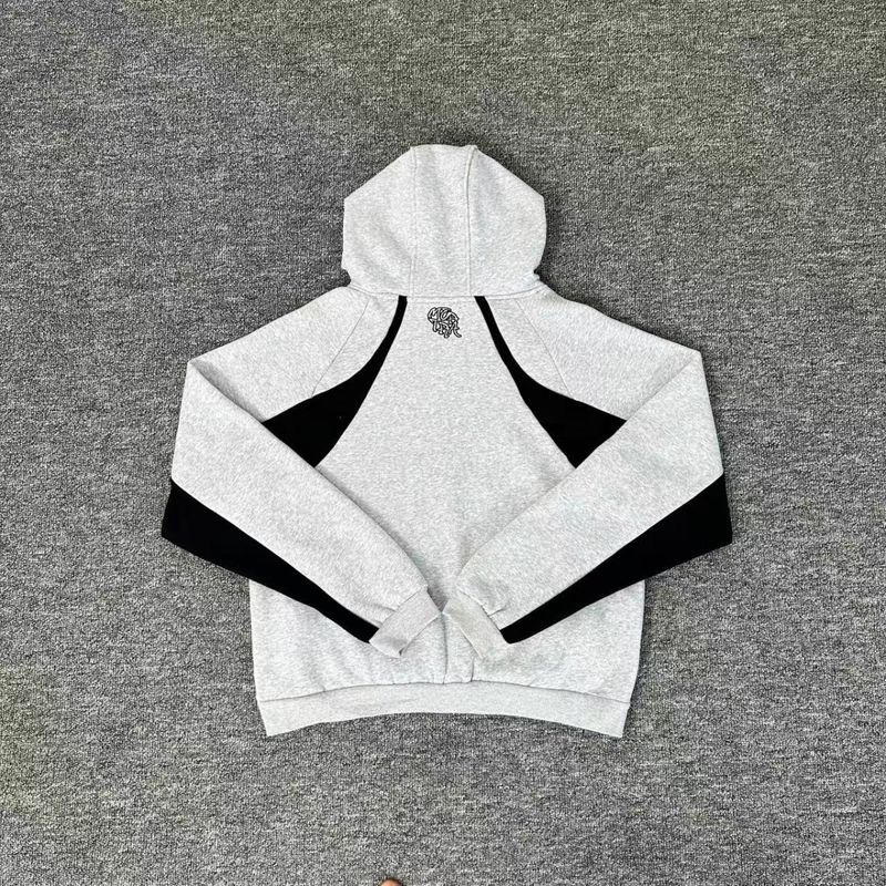 Mertra Patchwork Stickerei Fleece High Street Lose Unisex Fledermausärmel Hoodie Sweatshirt Lässiges Langes Hosenset_voghion.com