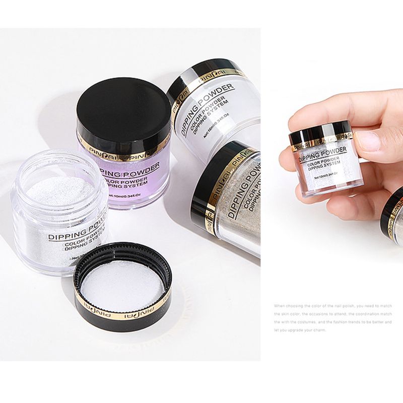 BeautyLife 10 ml poudre de trempage pour ongles ingrédients sûrs couleur vive effet visuel époustouflant poudre d'infiltration pratique pour ongles bricolage Gadget d'art des ongles_voghion.com