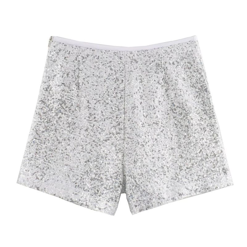 Women's clothing 2024 summer new pearl embellished suit jacket shorts set_voghion.com