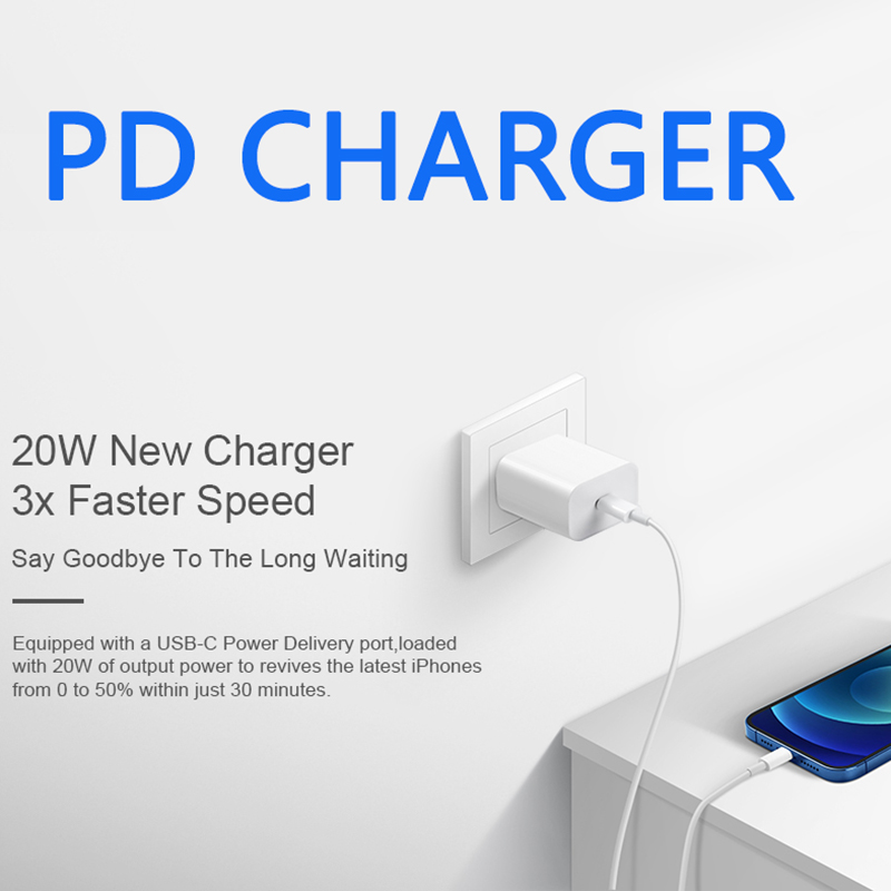 Universāls ceļojumu mobilā tālruņa lādētāja adapteris 20 W viedtālruņa USB ātrās uzlādes galviņa iPhone 14 13 12 11 Samsung OPPO Vivo_voghion.com