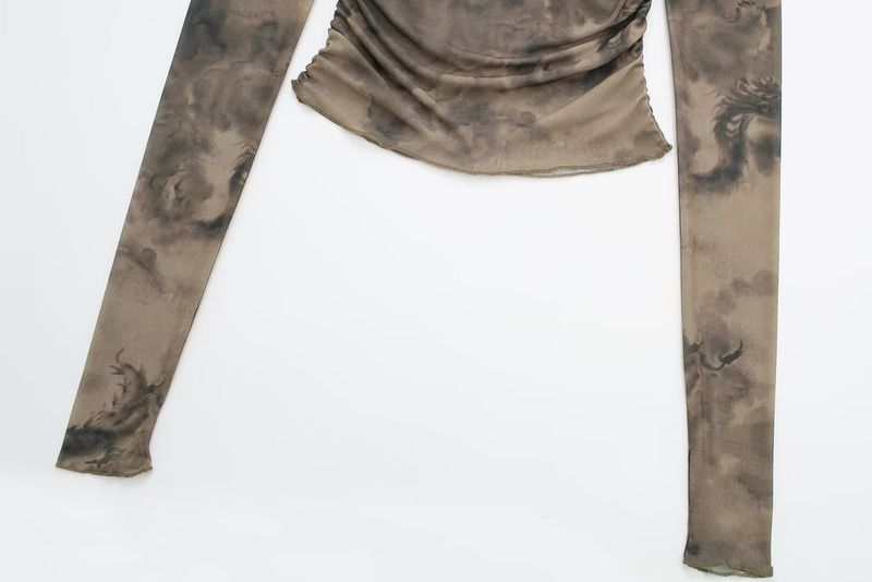 Haut sérigraphié slim fit pour femme ZR 2024 printemps_voghion.com