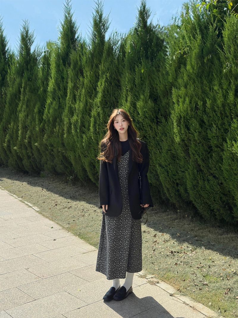 Blazer negro de alta gama para mujer, tendencia de este año 2025, primavera y otoño, informal, de gran tamaño._voghion.com