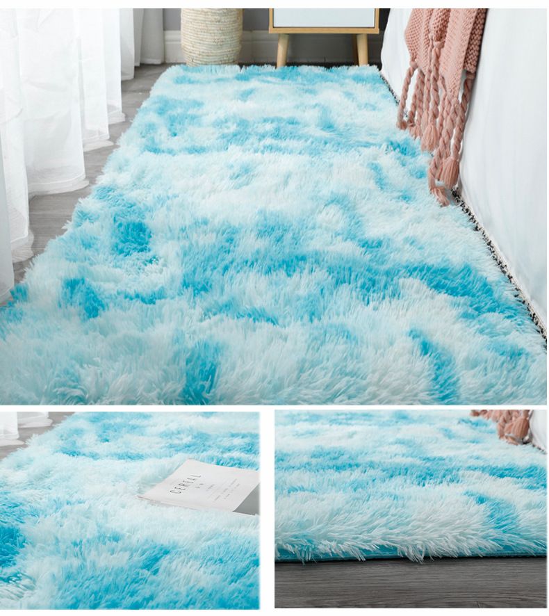 Gradient Tie Dyed Carpet Home Bedroom Coffee Table Living Room Carpet Bedside Floor Mat Plush Bedside Blanket_voghion.com