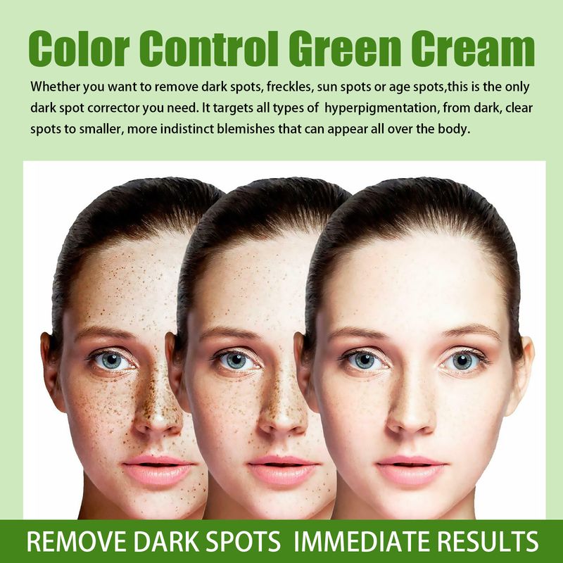 Jaysuing Spot Freckle Compaction Pigment Revitalizare Frumoasă a Pielii Decolorare Pete După Controlul Culorii Cremă Verde_voghion.com