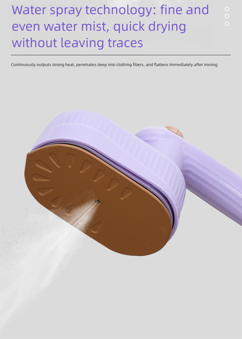 Ferro da stiro elettrico portatile 2 in 1 pieghevole per indumenti, doppio uso per uso domestico, asciutto e bagnato_voghion.com