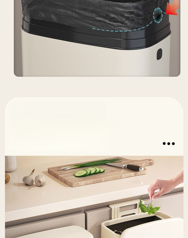 ACZT Brabantia Touch Bin – Soft-Close Lid, Wall-Mounted, Stainless Steel Kitchen Trash Can_voghion.com
