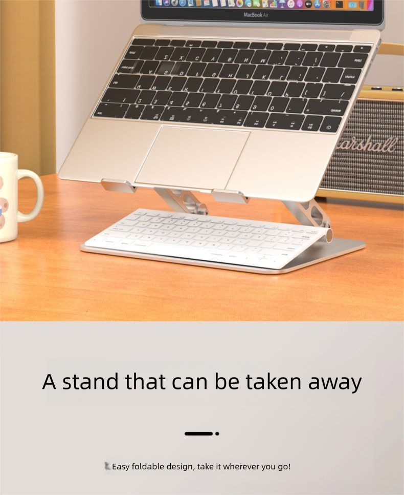 360 ° drehbarer Laptop-Ständerhalter, höhenverstellbar, hängende Kühlbasis, 360 Grad_voghion.com
