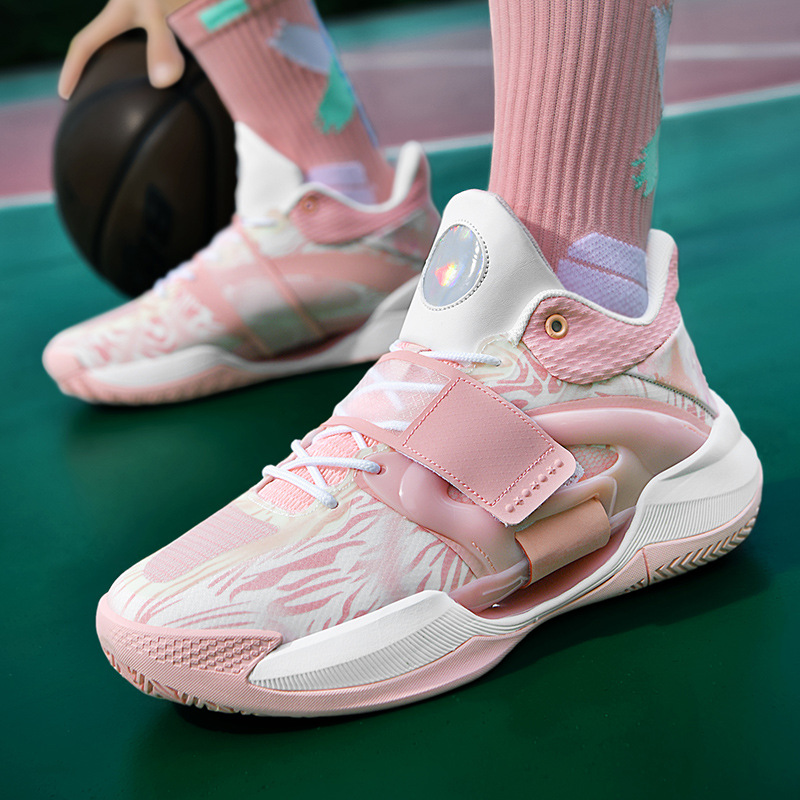 4. paaudzes rudens jauni basketbola apavi, vīriešu zema piegriezuma sieta Velcro bērnu kedas, ikdienas studentu sporta apavi_voghion.com