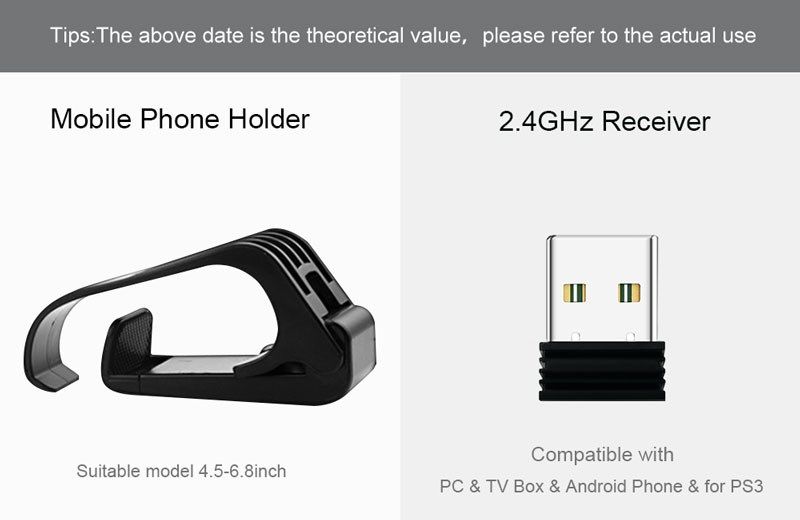 Manette de jeu sans fil 2,4 G pour Android, joystick avec_voghion.com