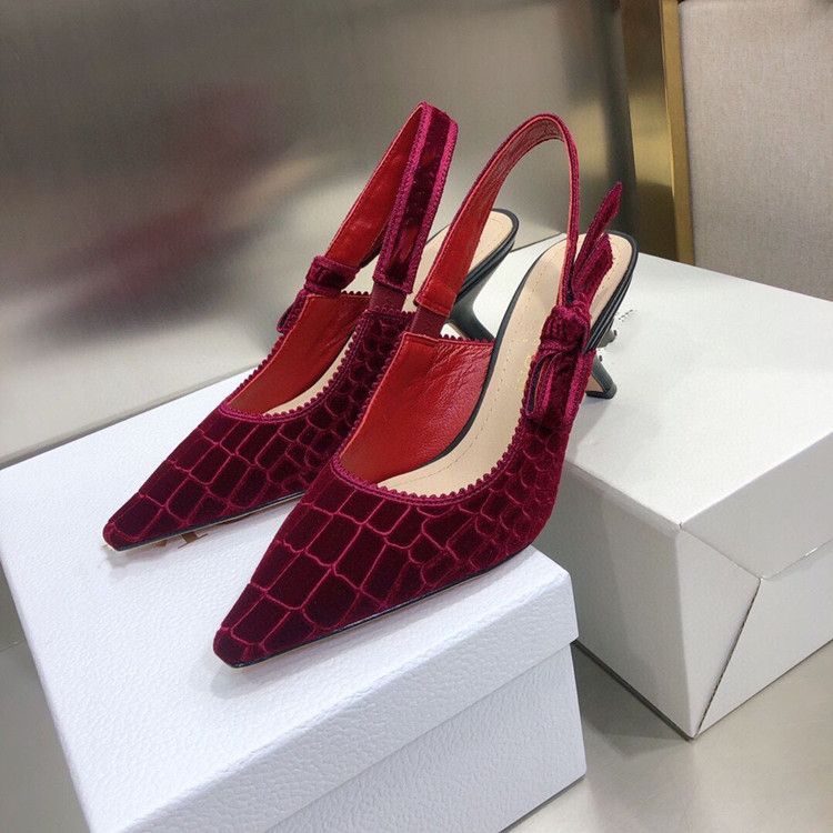 Scarpe da donna di alta qualità 2022, nuove, con fiocco blu, punta a punta, tacco alto in rilievo coccodrillo, scarpa singola_voghion.com