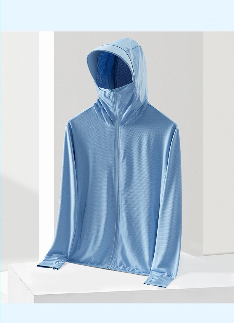Herrenbekleidung Sonnenschutzkleidung Herren Neue Sommer Dünne Eisseide Atmungsaktive Sonnenschutzkleidung Herren Outdoor Angeln Dünne Krempe Jacke_voghion.com
