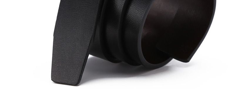 HOT CUKUP Men's Grain Quality 2nd Layer Both Sides Use Genuine Leather Belt Pin & Smooth Style Belts for Men Without Buckle_voghion.com