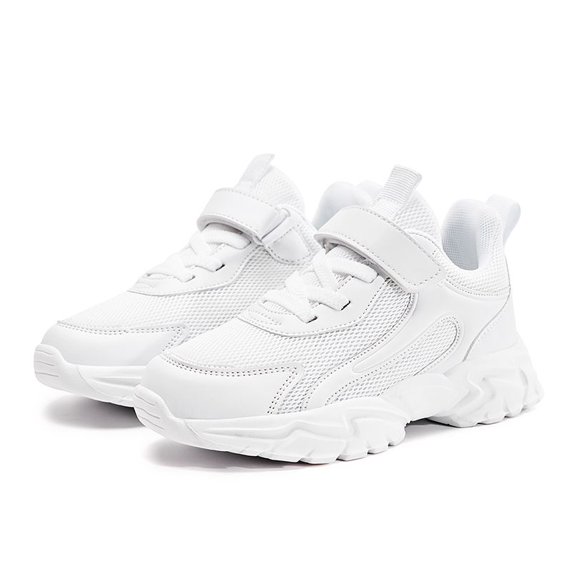Baskets blanches décontractées pour enfants de 4 à 12 ans, chaussures de Tennis légères à plateforme, de sport scolaire, pour garçons et filles_voghion.com