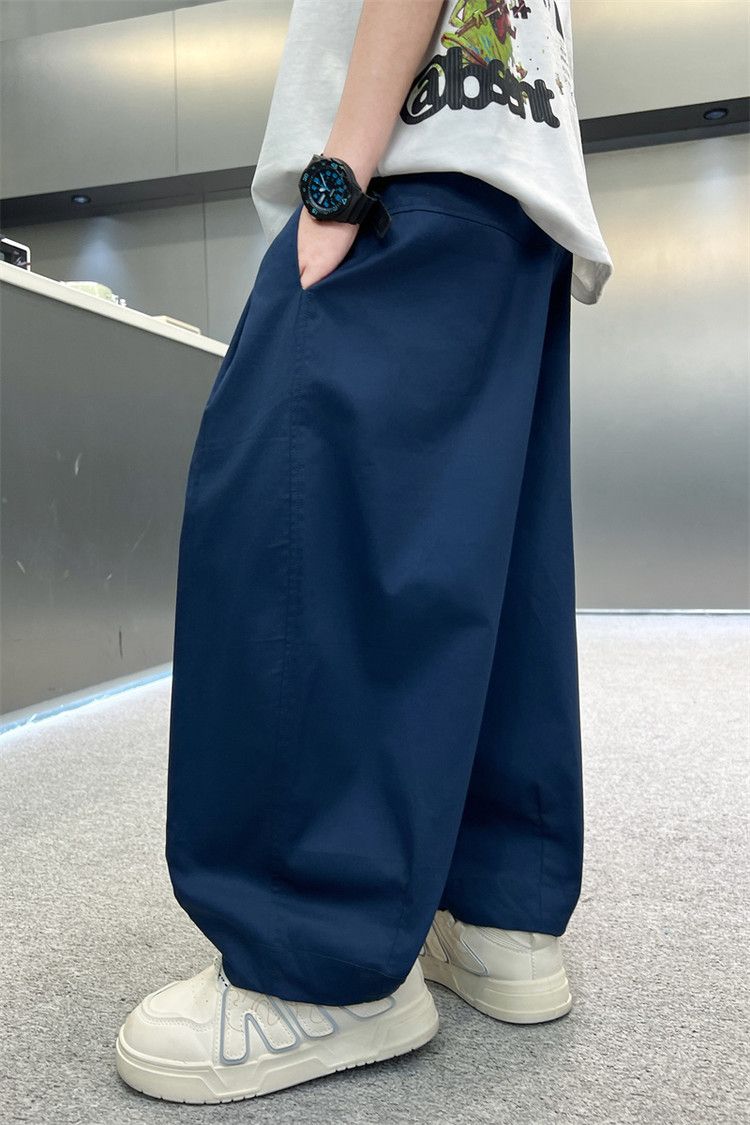 Kids’ Clothing Boys Summer Solid Color Anti Mosquito Pants New Style Medium And Large Children's Summer Children's Thin Trousers Boys Casual Pants_voghion.com