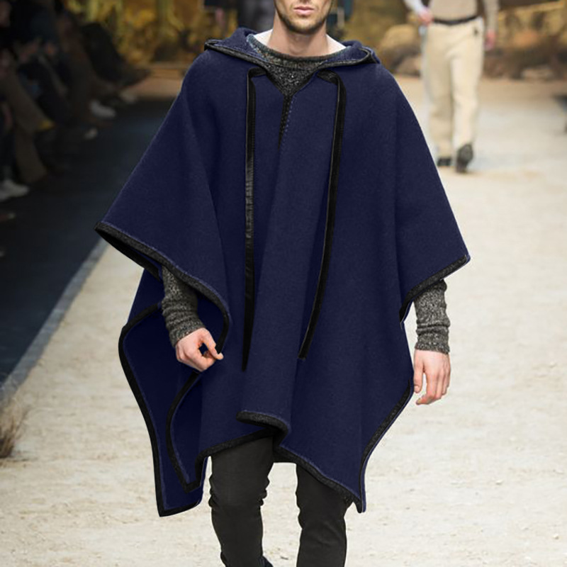 2024 Men's shawl cover, cape, woolen jacket trend_voghion.com