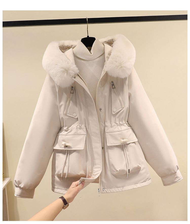 Cross border cow horn buckle faction overcomes women's loose 2024 winter clothing, small stature Korean version with_voghion.com