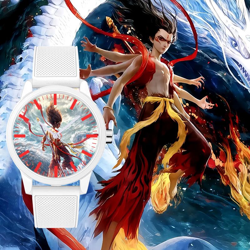 Men's Watches Magic Child Peripheral Nezha Student Quartz Watch Magic Pill Same Style Silent Lifestyle Leisure Children's Precision Watch_voghion.com