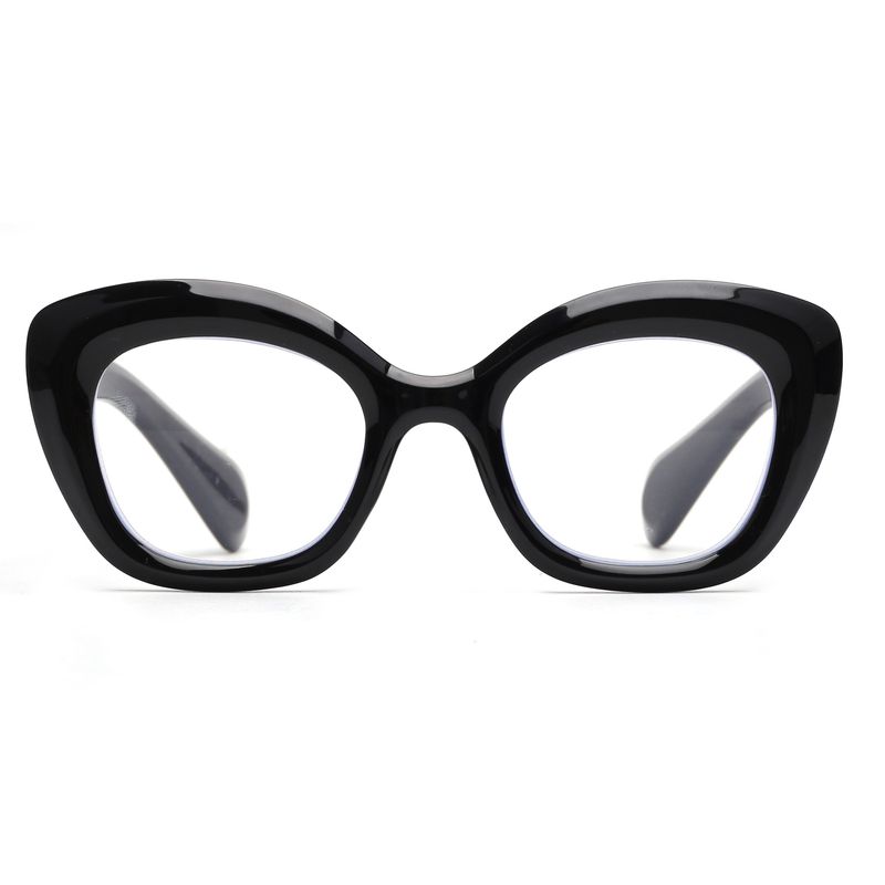 Occhiali da lettura Fashion JM Cateye, occhiali da lettura per computer con blocco della luce blu per donne e uomini, lenti di ingrandimento presbiti diottrie_voghion.com