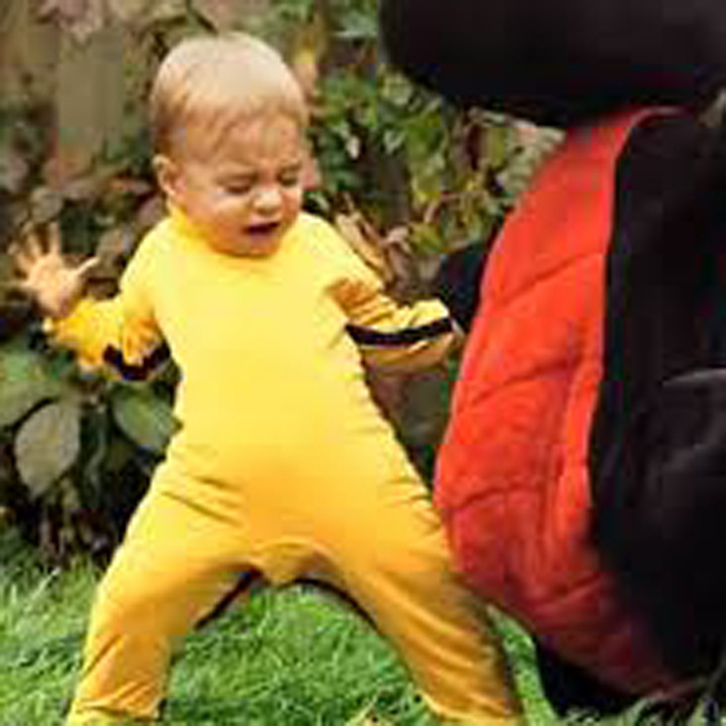 Mother & Kids European and American spring and autumn styles for boys and girls long-sleeved solid color jumpsuits crawling clothes_voghion.com