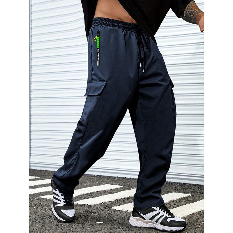 Herren Loose Fit Casual Arbeitshose – Trendy Straight Leg Hose in Schwarz, Tibetblau, Armeegrün & Dunkelgrau (S-XXXL_voghion.com
