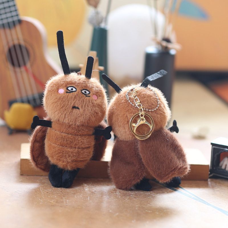 Keychain Plush Adorable Cockroach Soft Toy For Cute Bag Decoration And Fun Accessories_voghion.com