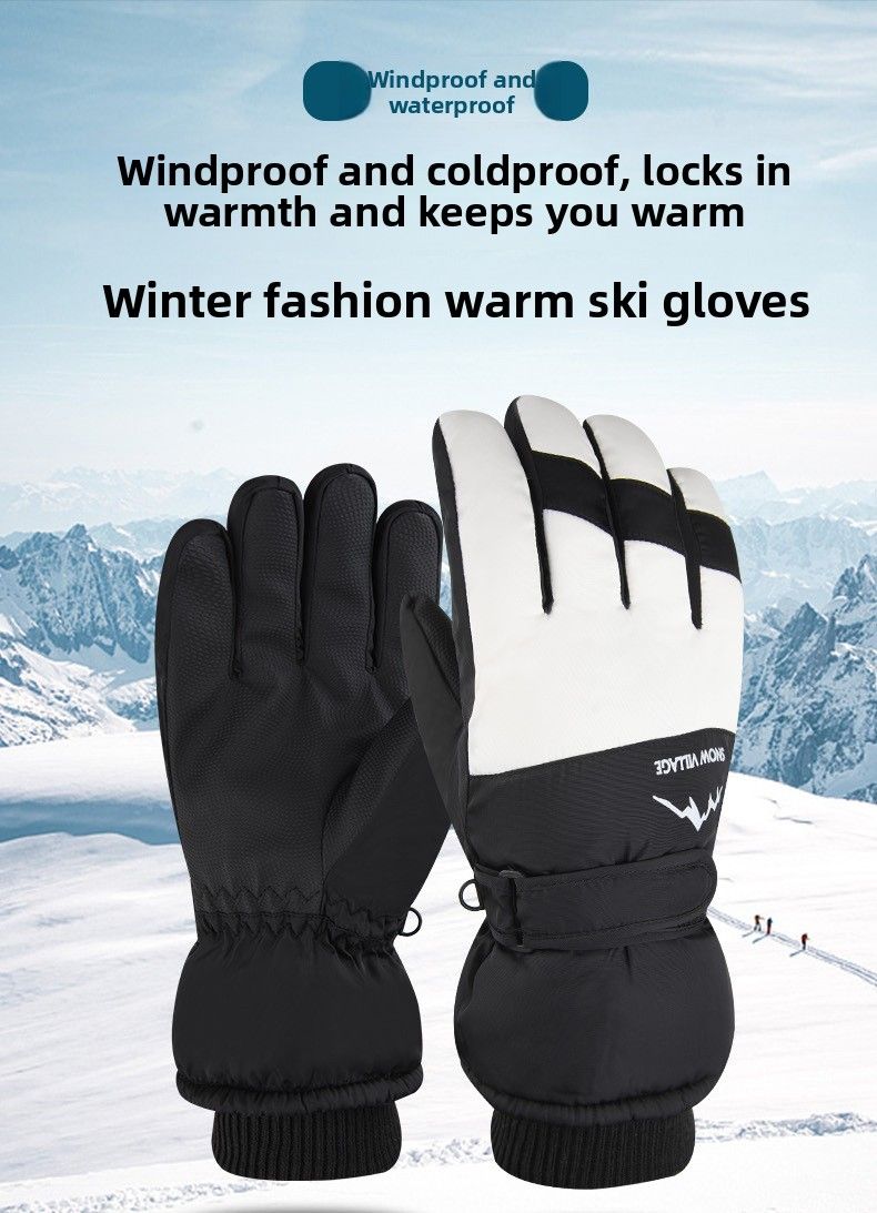 Winter für Männer und Frauen, warm, Radfahren, kältebeständig, Fleece-gefüttert, verdickt, winddicht, wasserdicht, Motorrad, Skifahren,_voghion.com