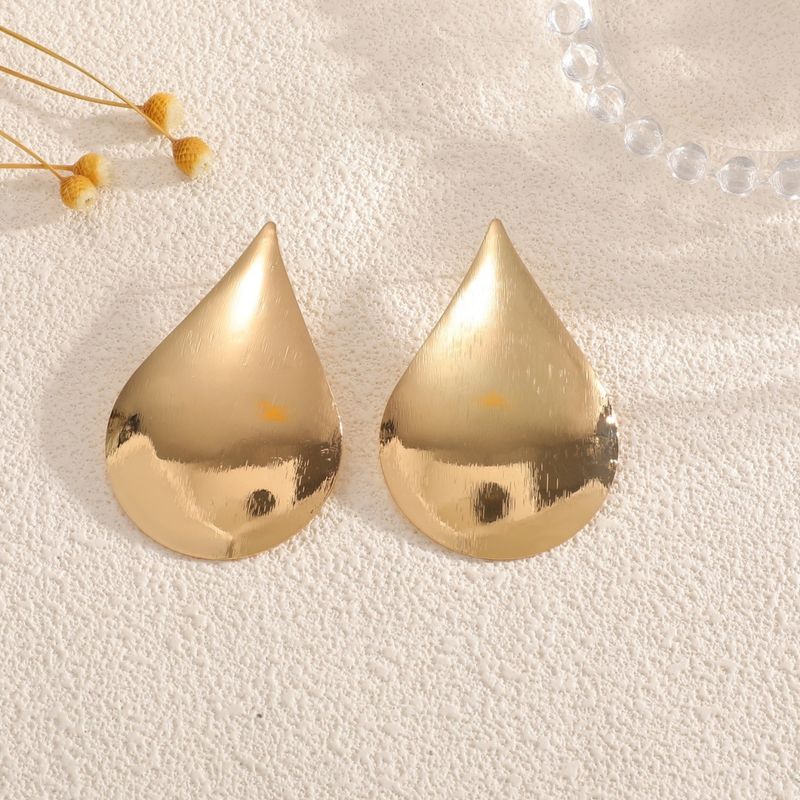 Schmuckset Goldschmuckset Damenschmuckset Minimalistisches Mode-Wassertropfen-Ohrringset für Frauen Leichte Luxus-High-End-Halskette_voghion.com