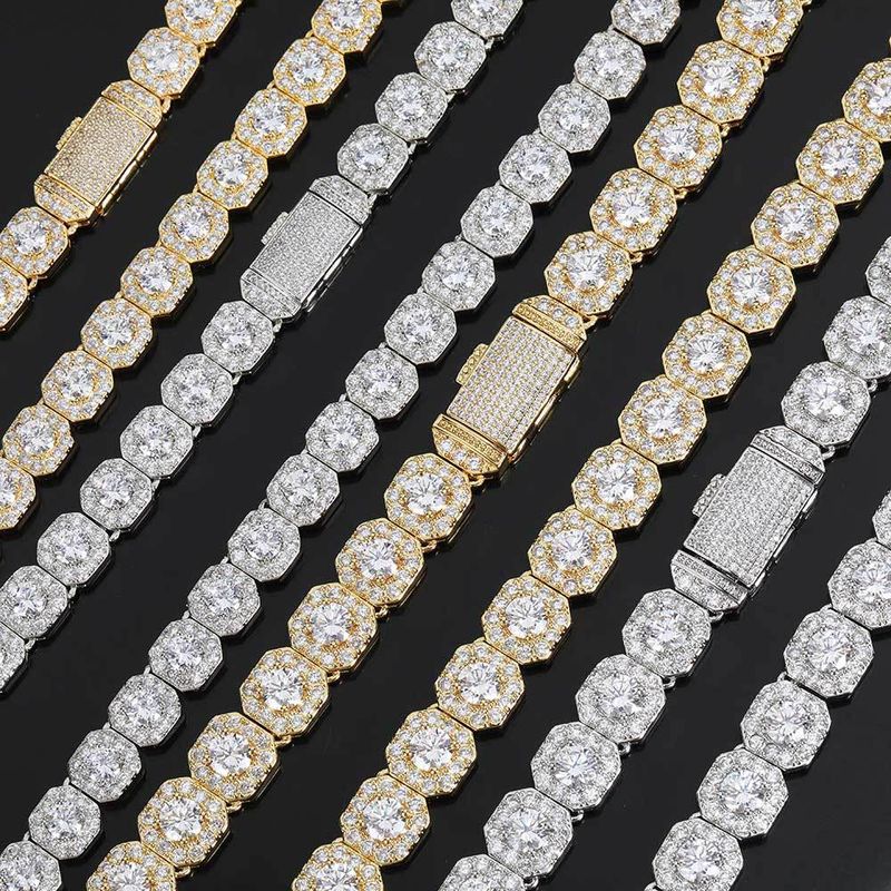 Sieradenset voor heren, modieuze ketting met zirkonia, ketting met steentjes en een trendy merkpersoonlijkheid, herenarmband met diamanten, sieraden en accessoires_voghion.com