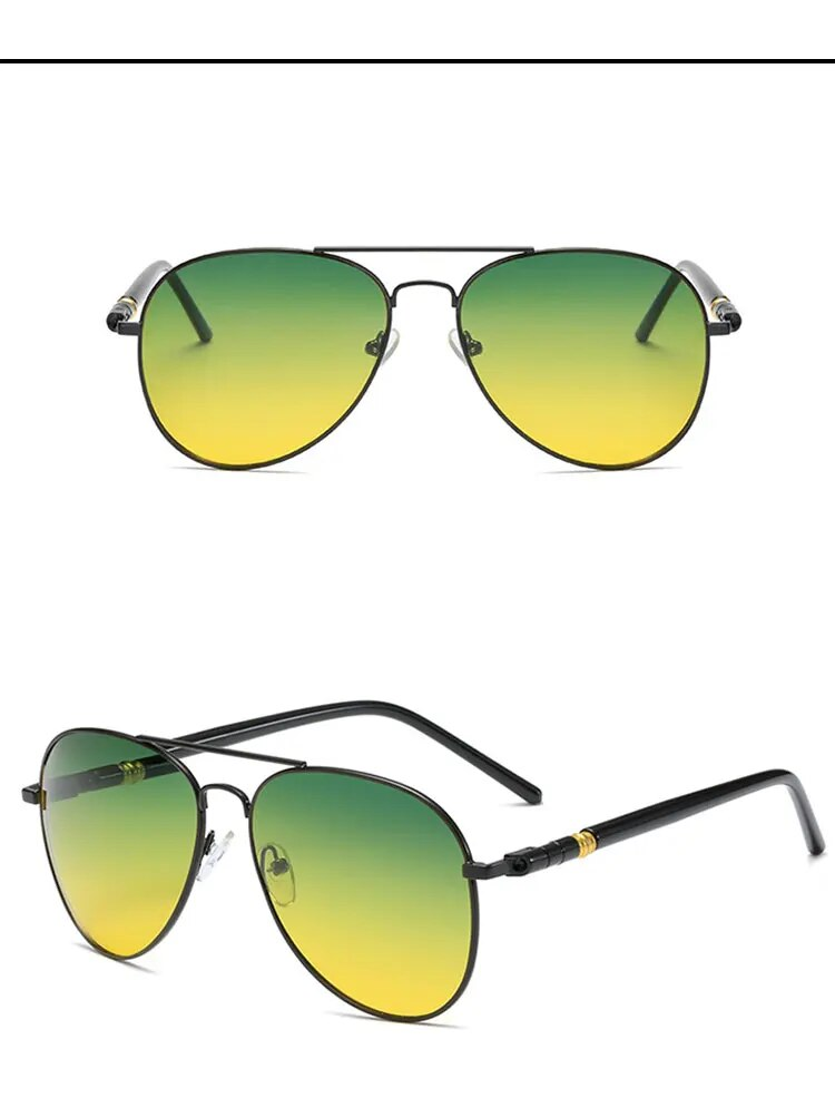 KUMARRY  Pilot Photochromic Sunglasses Men Fishing Driving Brand Designer Polarized Sunglass For Men‘s oculos UV400_voghion.com