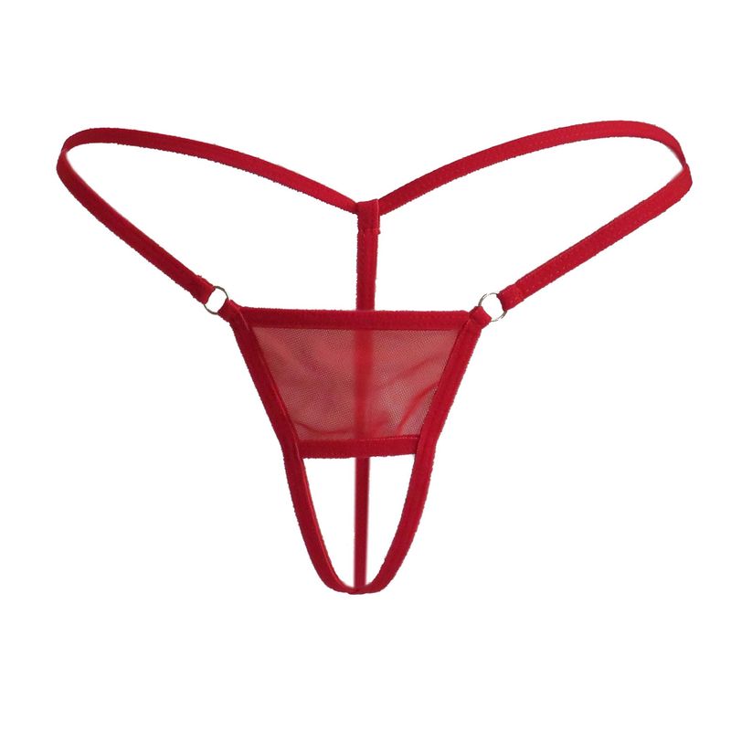 Intimates Underwear Sexy Pamas Pama Pants See-through T-Shaped Panties T-Back Mesh Bikini Mini Swimsuit Swimming Trunks_voghion.com