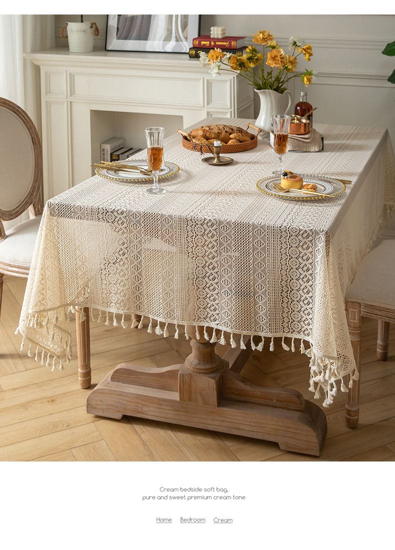 Tovaglia in pizzo bianco beige, decorazione per matrimonio, tovaglia retrò, tovaglia da tavolino, tovaglia con sfondo fotografico_voghion.com