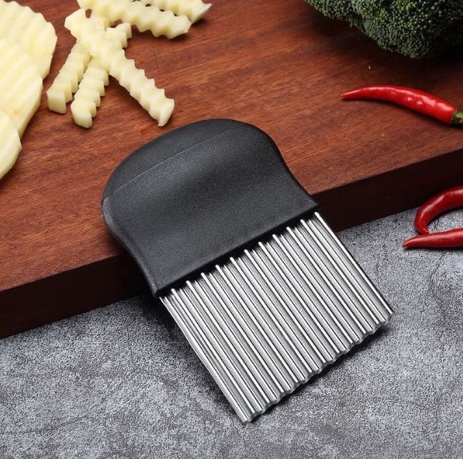 Nož za krumpir s vučjim zubom, nož za valovite valove, kuhinja, kućanski artefakt za rezanje povrća, ukrasni rezač traka, pomfrit, artičoka, posebno rezanje_voghion.com