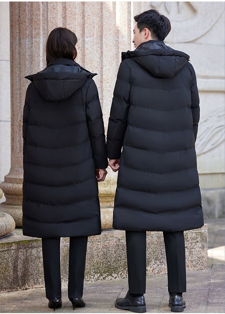 "Knee-Length Professional Cotton Coat – Unisex Winter Workwear For Property & Hospitality Staff"_voghion.com