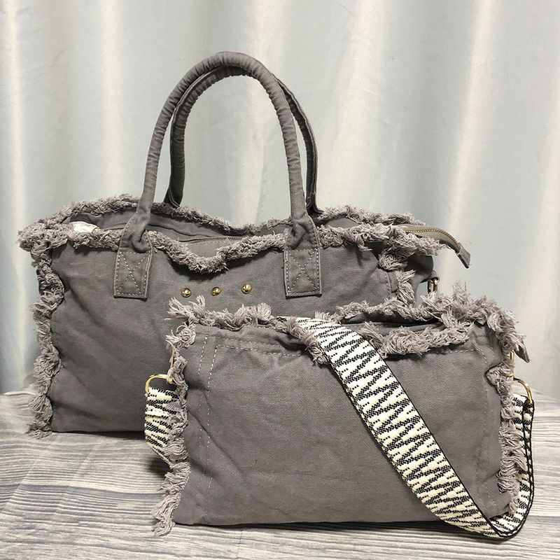 Großes Fassungsvermögen, Reisetasche aus gebürstetem, gewaschenem Canvas, grenzüberschreitende, modische, tragbare Ein-Schulter-Yogatasche, Wochenend- und Freizeitreisetasche_voghion.com