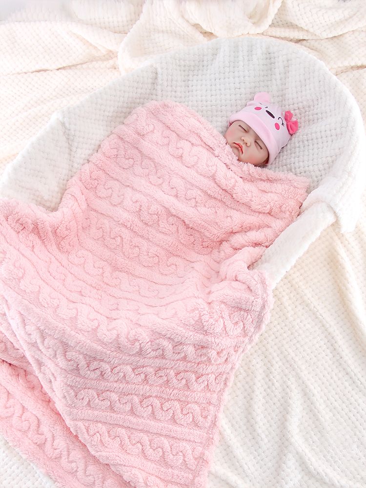 Solid Color Taffeta Baby Blanket Super Soft Newborn Swaddle Blanket Warm Children's Blanket Lightweight And Comfortable_voghion.com