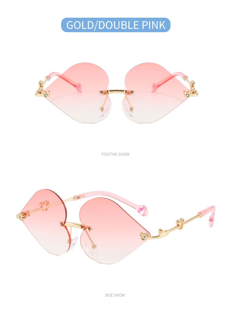 Cross Border Children's Fashion Sunglasses For Boys And Girls Baby Red Heart Sunglasses Trendy Internet Celebrity Street Shooting Sunglasses_voghion.com
