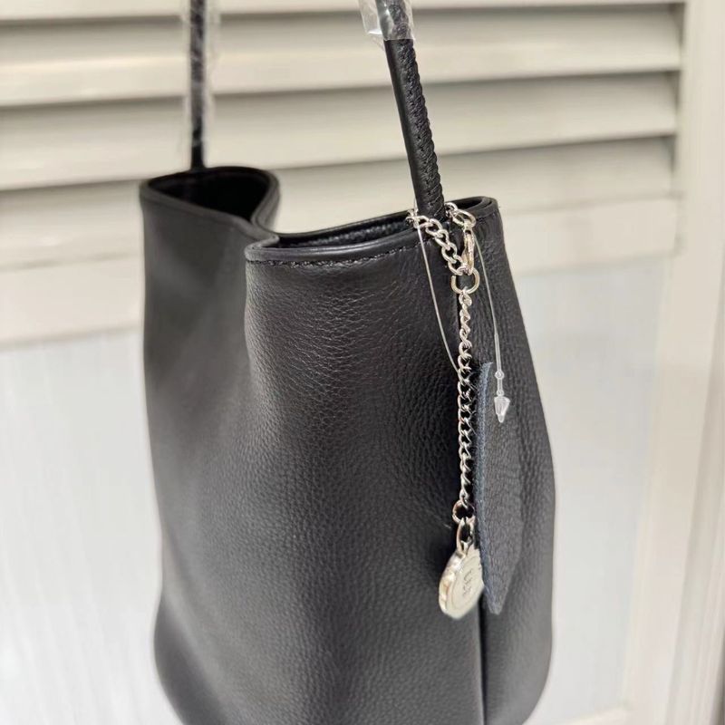 Bolso de mano coreano de un solo hombro, de gran capacidad, de piel auténtica de alta gama, de gamuza, minibolso para mujer_voghion.com