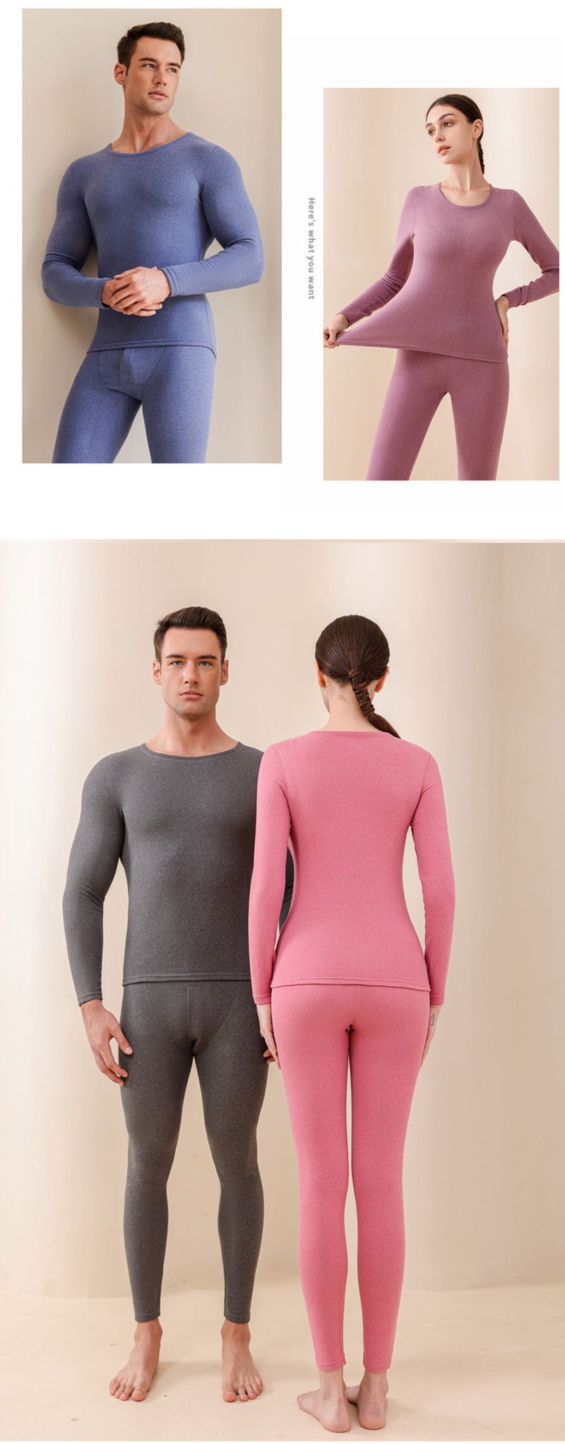 Calzamaglia lunga in velluto tedesco caldo da uomo e da donna, in velluto dorato, ispessito, in velluto di agnello e seta, per autunno e inverno_voghion.com