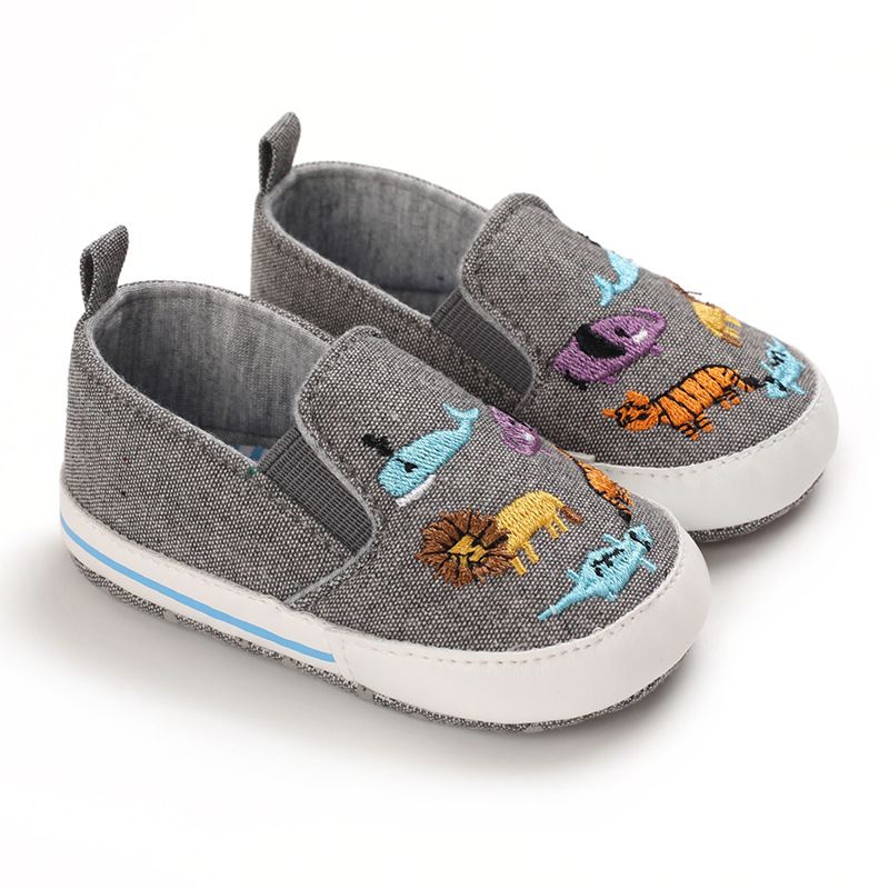 Mother & Kids Spring and autumn 0-1 year old baby cartoon canvas shoes_voghion.com